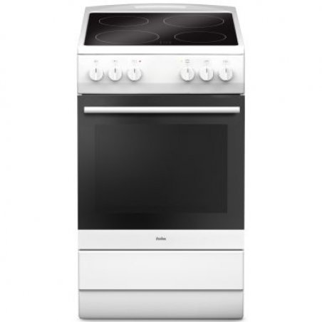 Amica SHC 11505 W cooker Freestanding cooker Ceramic Black, White A