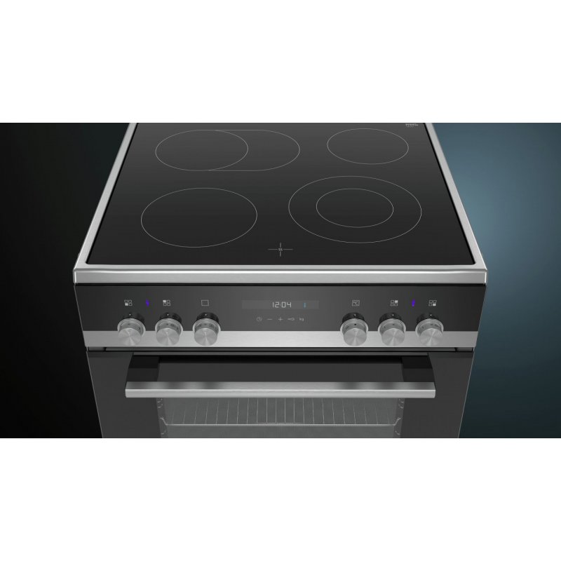 Siemens iQ500 HK9S5A240 cooker Freestanding cooker Ceramic Black A