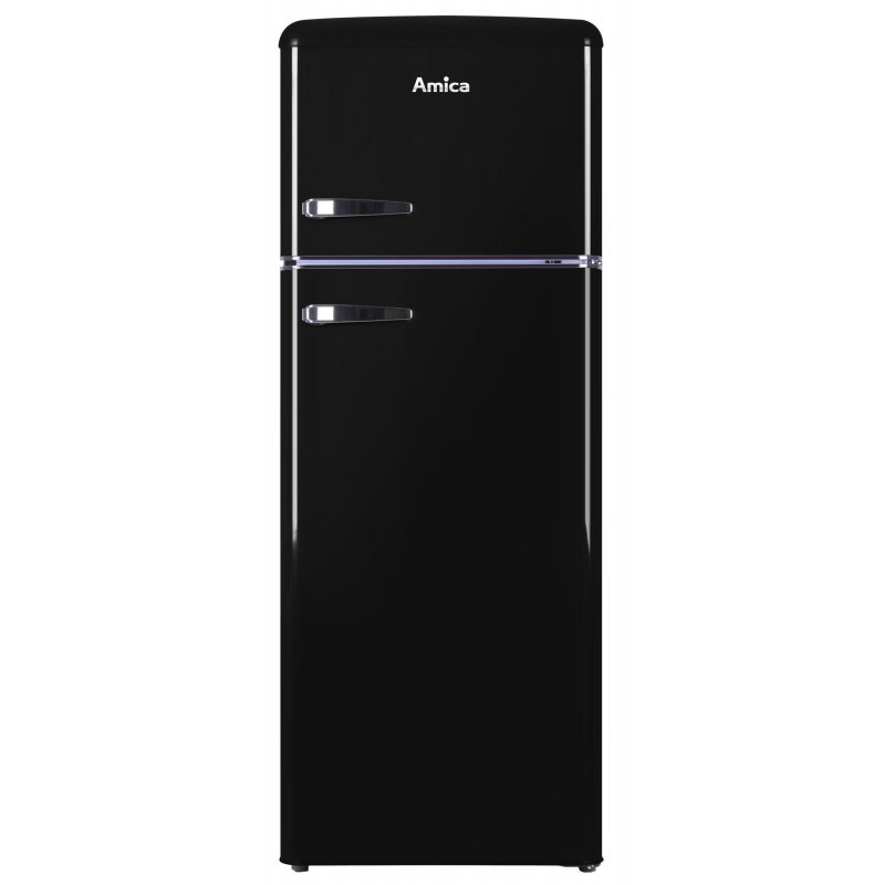 Amica KGC 15634 S fridge-freezer Freestanding E Black