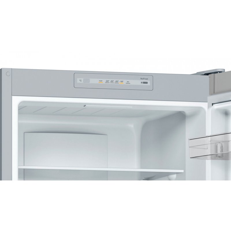 Bosch Serie 2 KGN33NLEB réfrigérateur-congélateur Pose libre 282 L E Acier inoxydable