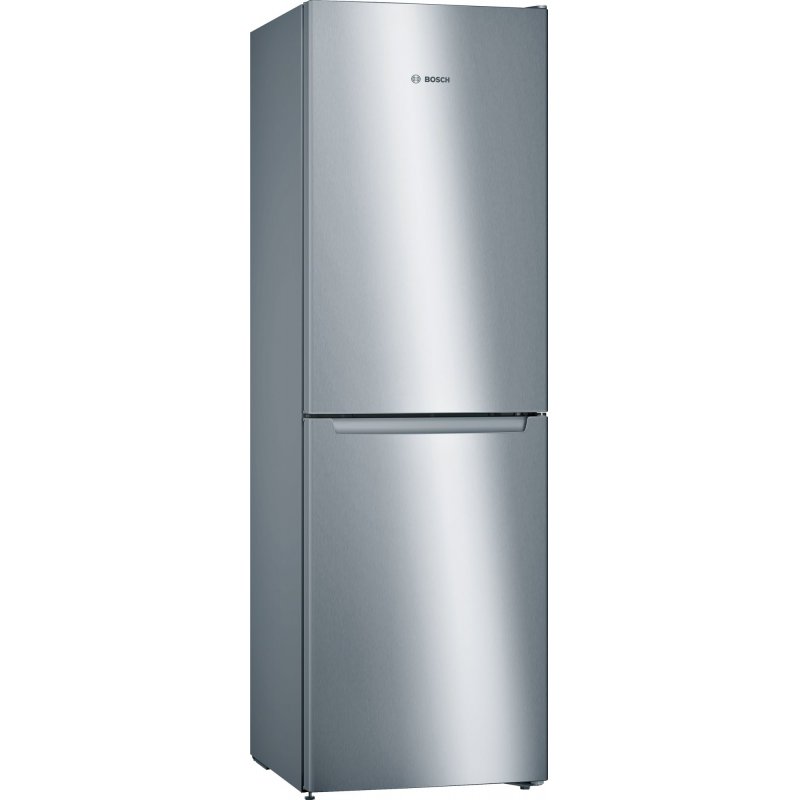 Bosch Serie 2 KGN34NLEA réfrigérateur-congélateur Pose libre 300 L E Acier inoxydable