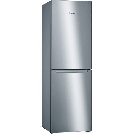 Bosch Serie 2 KGN34NLEA réfrigérateur-congélateur Pose libre 300 L E Acier inoxydable