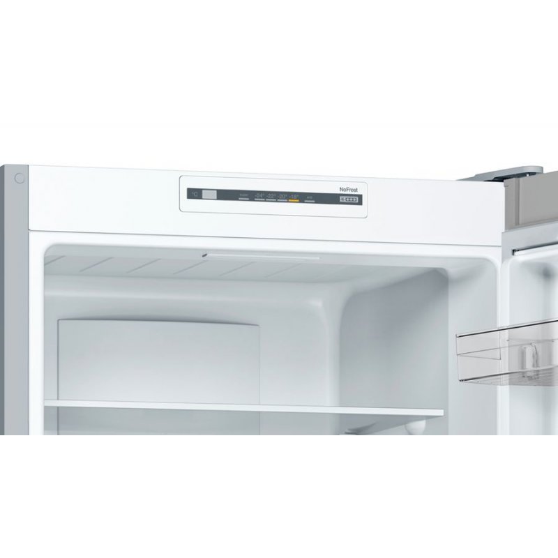 Bosch Serie 2 KGN34NLEA réfrigérateur-congélateur Pose libre 300 L E Acier inoxydable