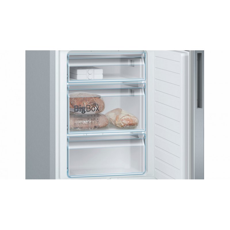 Bosch Serie 6 KGE36AICA fridge-freezer Freestanding 308 L C Stainless steel