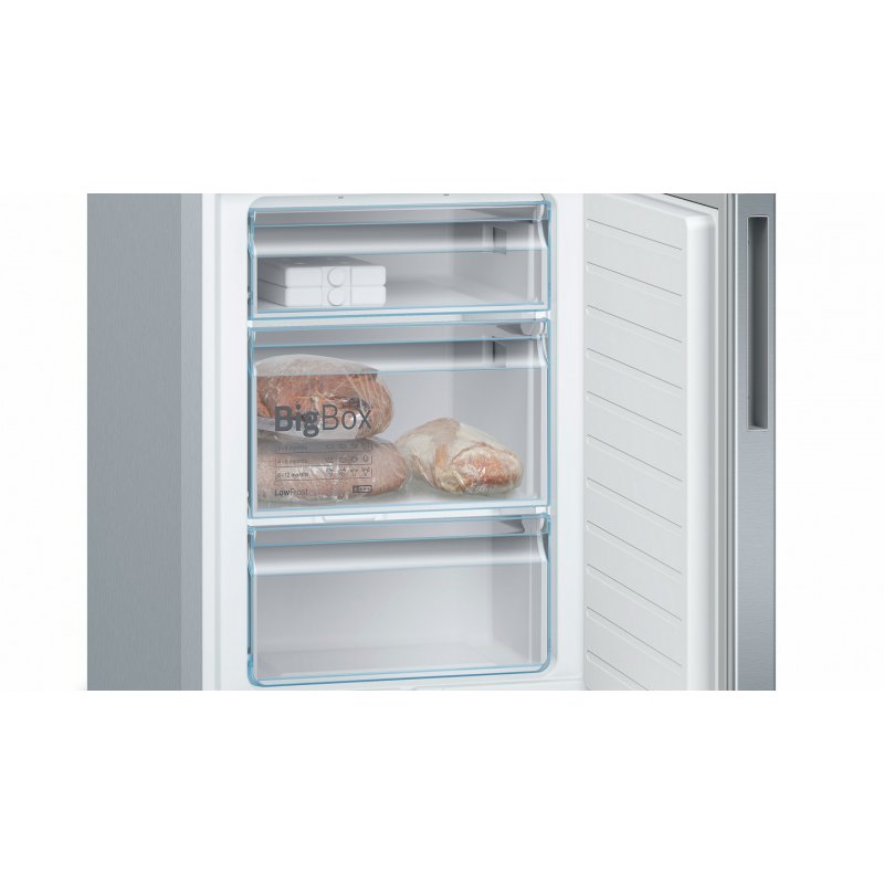 Bosch Serie 6 KGE39ALCA fridge-freezer Freestanding 343 L C Stainless steel