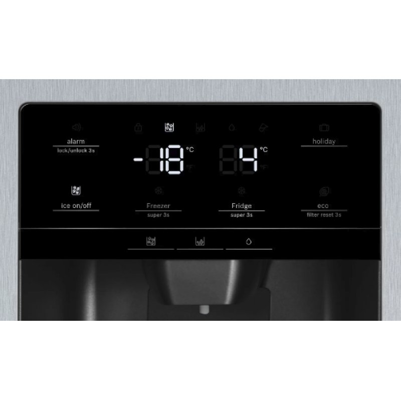 Bosch Serie 6 KAG93AIEP side-by-side refrigerator Freestanding 560 L E Stainless steel