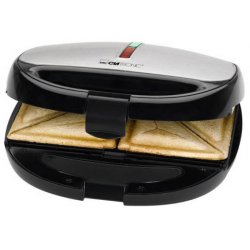Clatronic ST/WA 3670 sandwich maker 800 W Black, Stainless steel