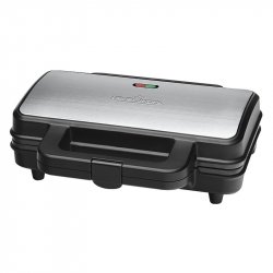 ProfiCook PC-ST 1092 sandwich maker 900 W Black, Stainless steel