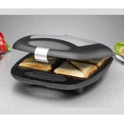 Rommelsbacher ST 1410 sandwich maker 1400 W Black, Silver