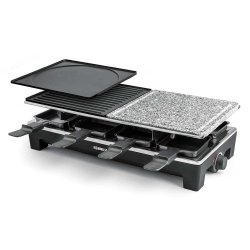 Rommelsbacher RCS 1350 raclette 8 personne(s) 1350 W Noir, Acier inoxydable