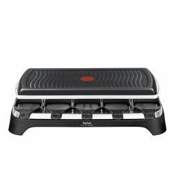 Tefal Gourmet 10 Inox&Design raclette 10 personne(s) 1350 W Noir, Acier inoxydable