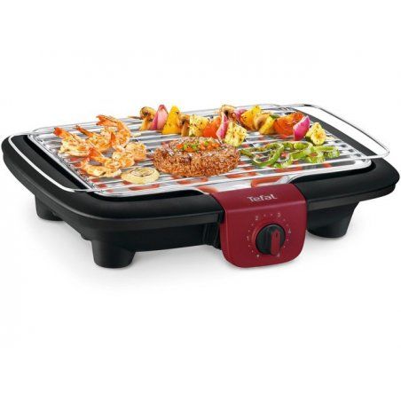 Tefal BG 90E5 outdoor barbecue/grill Tabletop Electric Black, Red 2300 W