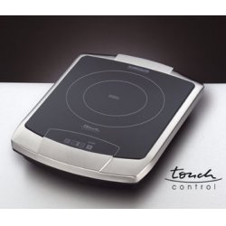 Rommelsbacher CT 2203/TC hob Black, Stainless steel Countertop Ceramic 1 zone(s)