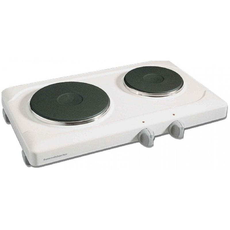 Rommelsbacher THS 2015 hob White Countertop Sealed plate 2 zone(s)