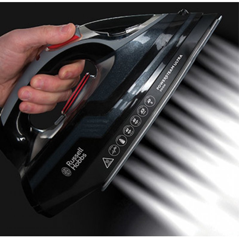 Russell Hobbs 20630-56 fer à repasser Fer à repasser à sec ou à vapeur Semelle en céramique 3100 W Noir, Gris