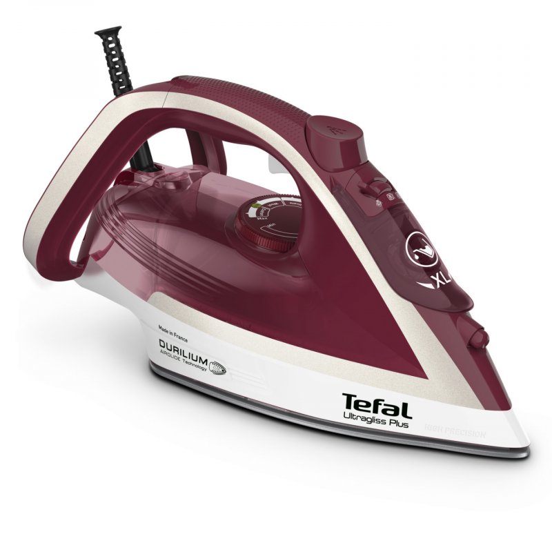 Tefal Ultimate Pure FV6810E0 iron Steam iron 2800 W Red, Silver