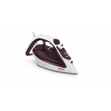 Tefal EasyGliss Plus FV5714 iron Dry & Steam iron Durilium soleplate 2400 W Bordeaux, White