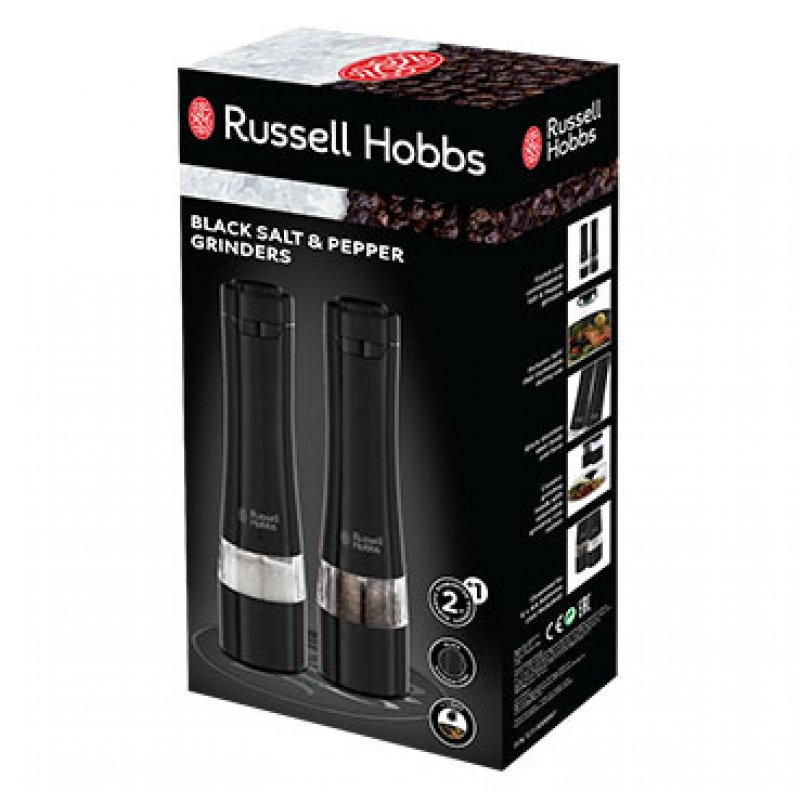 Russell Hobbs 28010-56 Salière et poivrière Noir Ensemble moulins à sel et poivre
