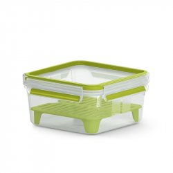 EMSA CLIP & GO XL Lunch container 1.3 L Green, Transparent 1 pc(s)