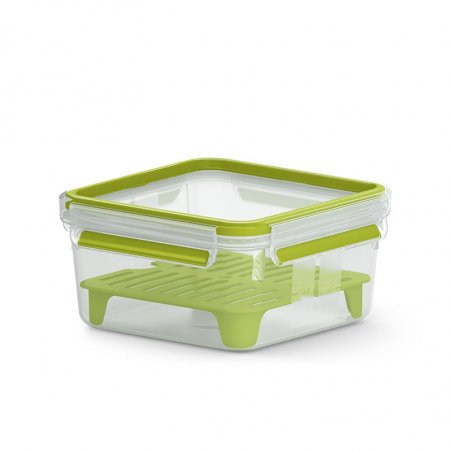 EMSA CLIP & GO XL Lunch container 1.3 L Green, Transparent 1 pc(s)