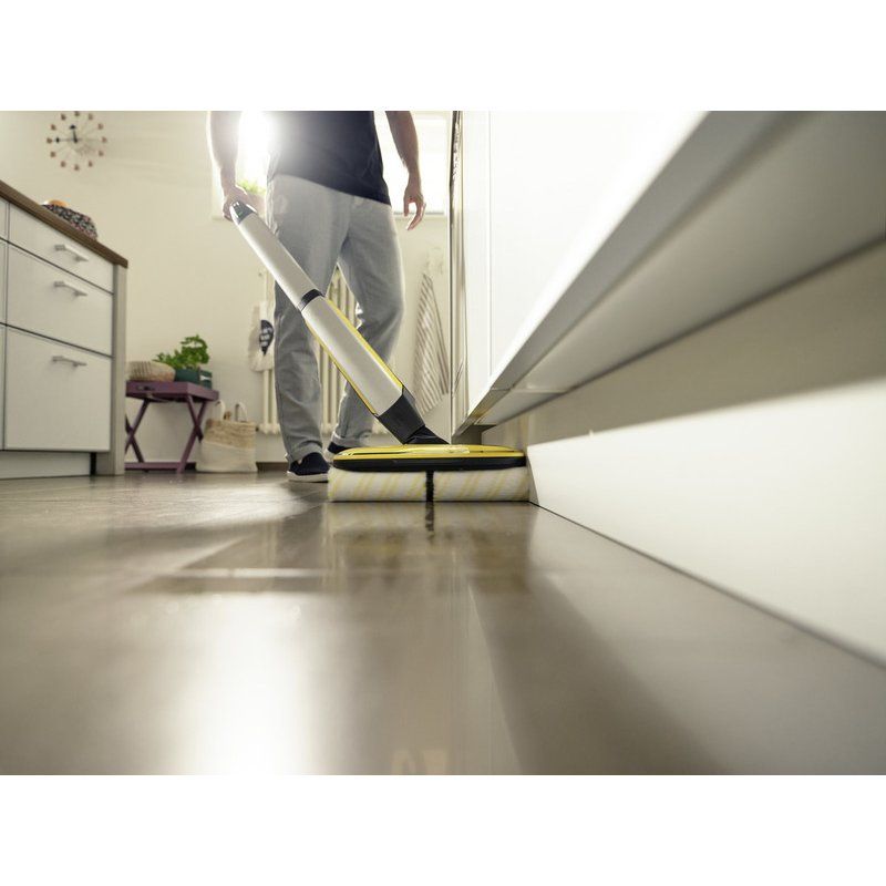 Kärcher FC 7 Cordless Battery Wet Bagless Silver, Yellow