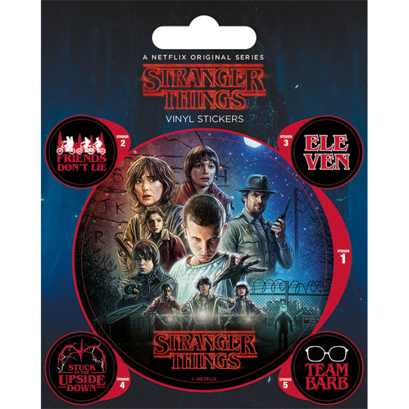 STRANGER THINGS - One Sheet - Stickers en vinyle