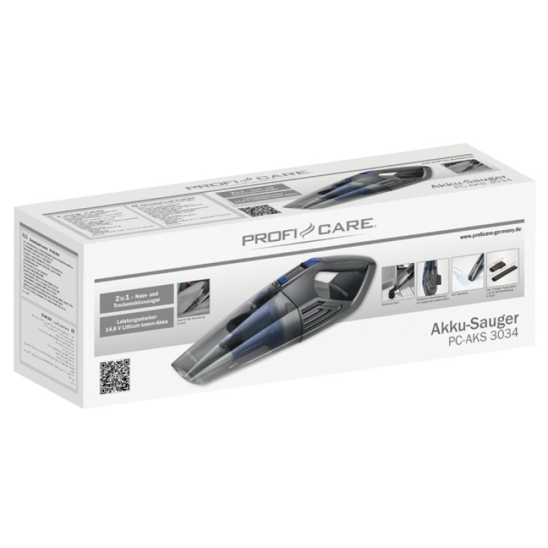 ProfiCare PC-AKS 3034 aspirateur de table Anthracite, Bleu Sans sac