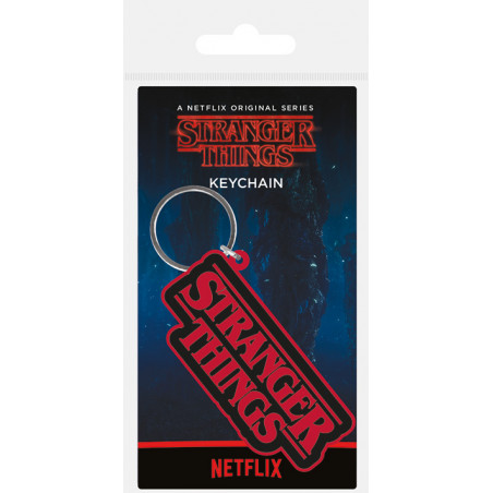 STRANGER THINGS - Logo - Porte-clés en caoutchouc