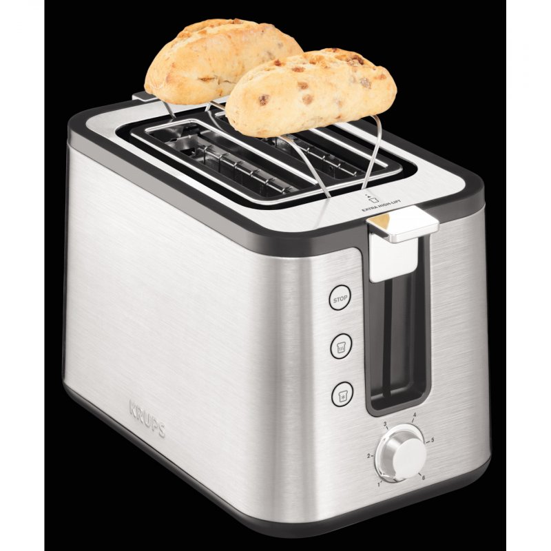 Krups KH442D toaster 6 2 slice(s) 720 W Stainless steel