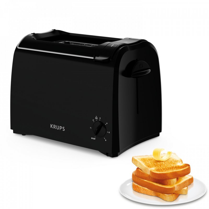 Krups Proaroma KH151810 toaster 6 2 slice(s) 850 W Black