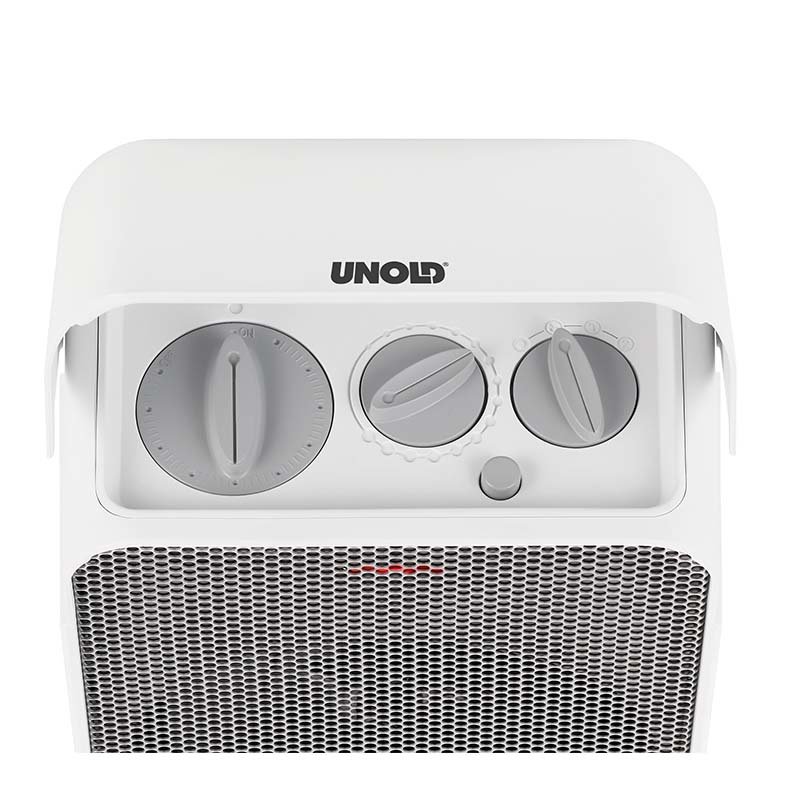 Unold 86450 electric space heater Indoor Grey, White 2000 W Fan electric space heater