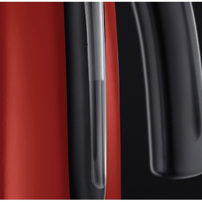 Russell Hobbs 20412-70 bouilloire Noir, Rouge, Acier inoxydable