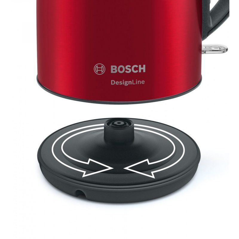 Bosch TWK3P424 bouilloire 1,7 L 2400 W Gris, Rouge