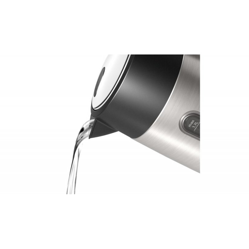 Bosch TWK4P440 electric kettle 1.7 L 2400 W Black, Stainless steel