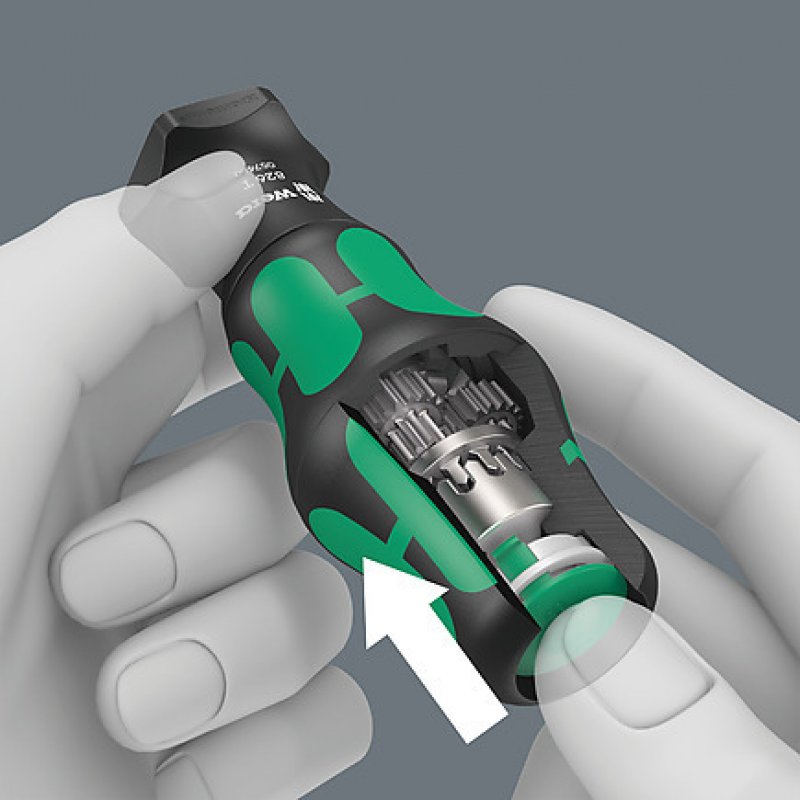 Wera compatible 826T Kraftform Turbo Bits-Handhalt. | Rapidaptor Schnellwechselfutter