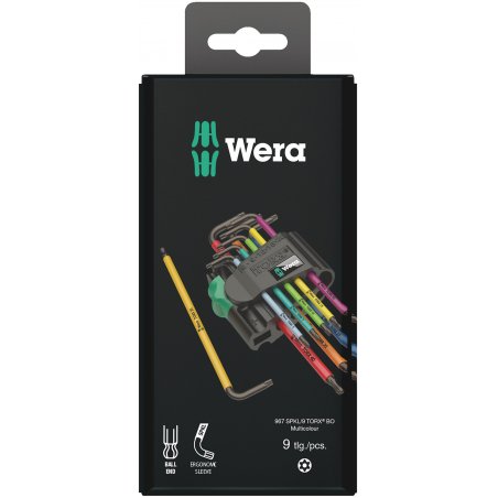 Wera compatible Winkelschlüsselsatz 967 SPKL/9 TORX