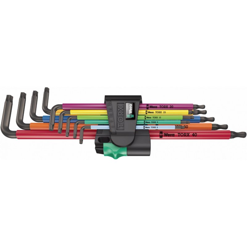 Wera compatible 967/9 TX XL Multicolour | 1 Winkelschlüsselsatz, lang