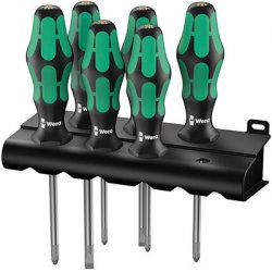 Wera 335/350/355/6 Kraftform Plus Jeu Tournevis standard