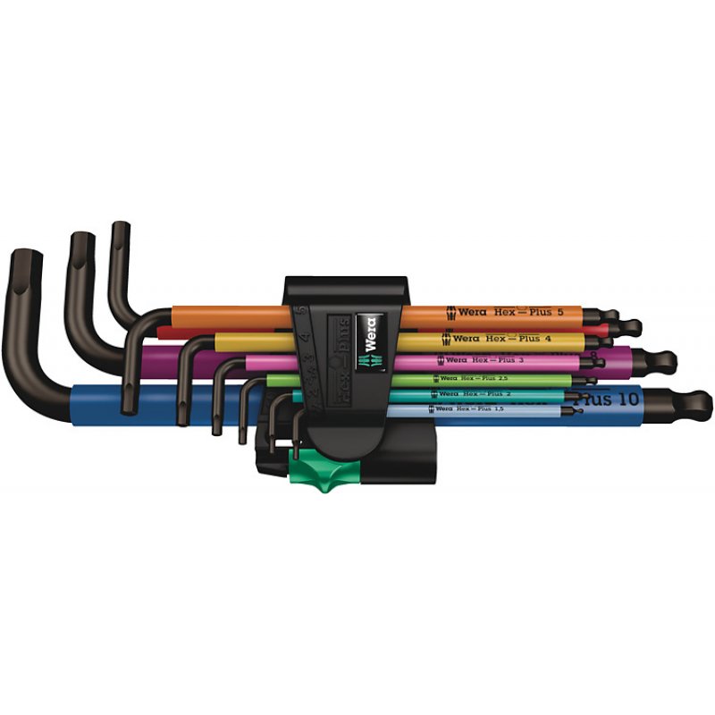 Wera 950/9 L-shaped hex key Metric 9 pc(s)