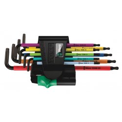 Wera compatible 967/9 TX BO Multicolour 1 | Winkelschlüsselsatz, BlackLaser
