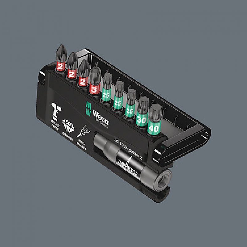 Wera compatible Bit-Check 10 Impaktor 2 | Bit-Sortiment