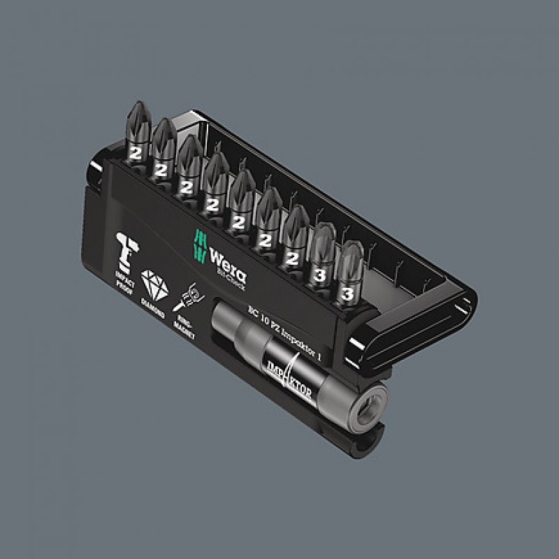 Wera compatible Bit-Check 10 PZ Impaktor 1 | Bit-Sortiment