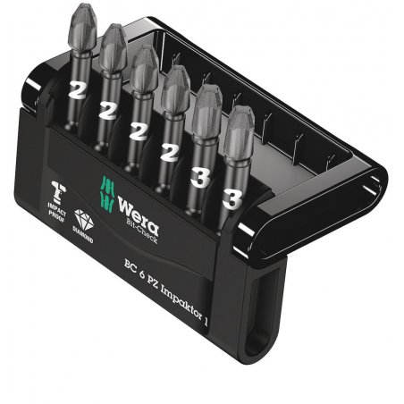 Wera compatible Bit-Check 6 PZ Impaktor 1 | Bit-Sortiment