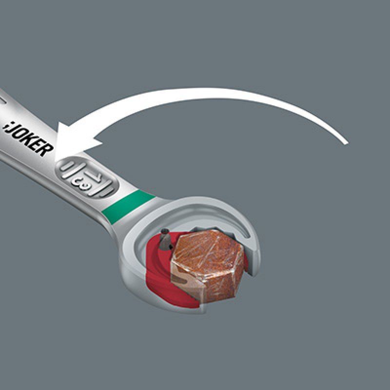 Wera compatible Maul-Ringratschenschl. Joker  8x144