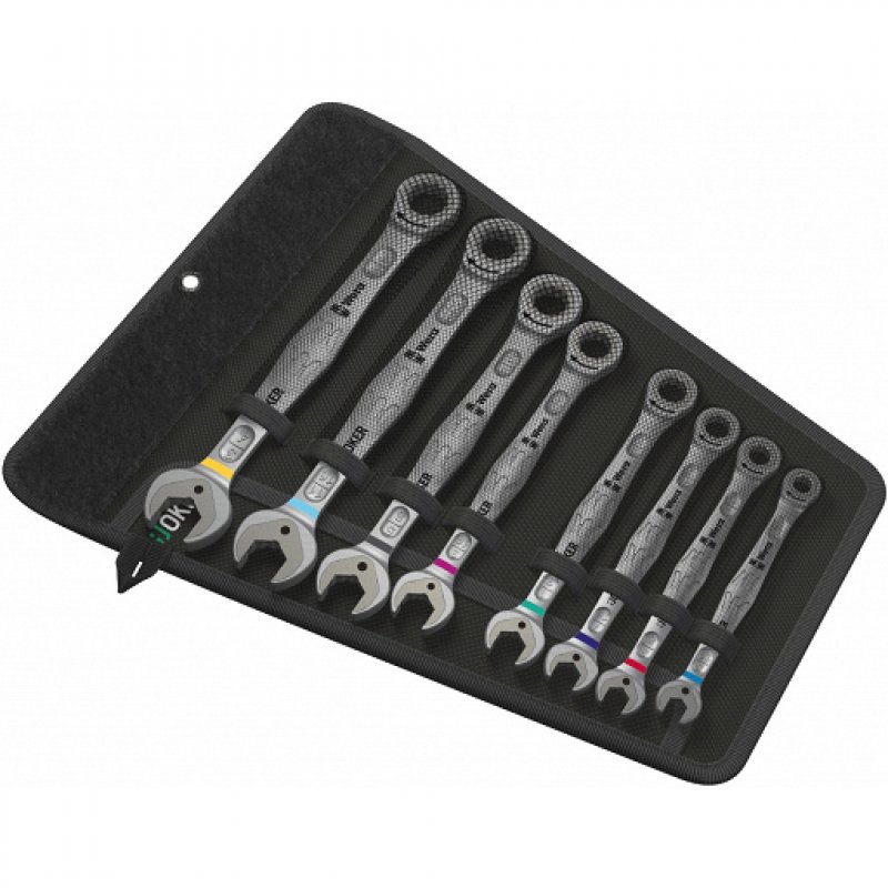 Wera compatible 6000 Joker 8 Imperial Set 1 | Maul-Ringratschenschlüssel-Satz, zöllig