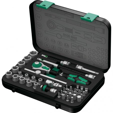Wera compatible Zyklop Speed-Knarrensatz, 1/4