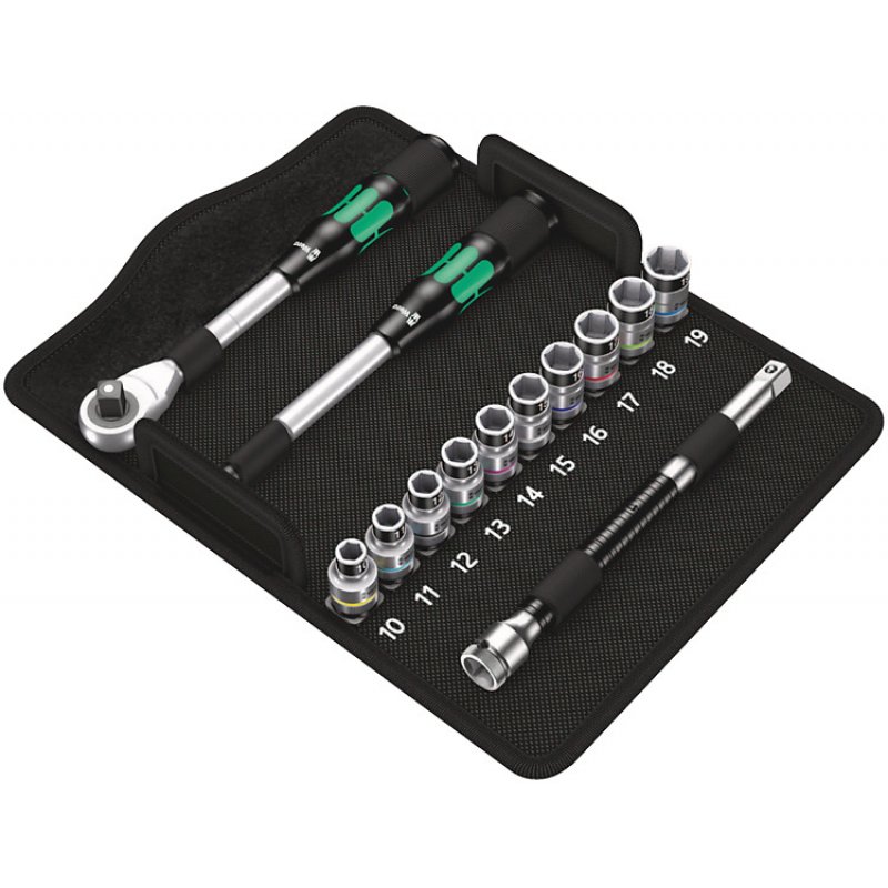 Wera compatible Metall Knarre Zyklop Set Hyb.  1/2"
