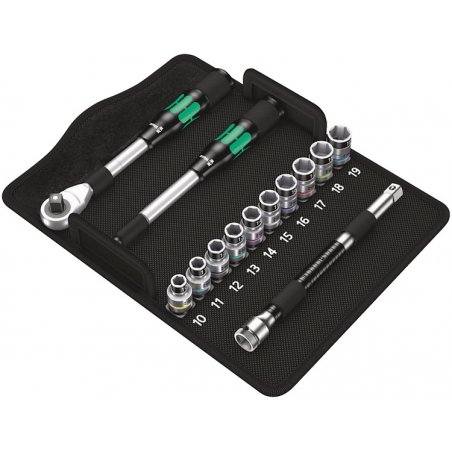 Wera compatible Metall Knarre Zyklop Set Hyb.  1/2"