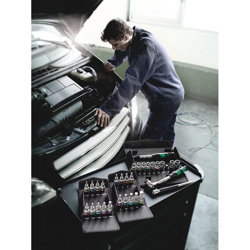 Wera compatible Metall Knarre Zyklop Set Hyb.  1/2"