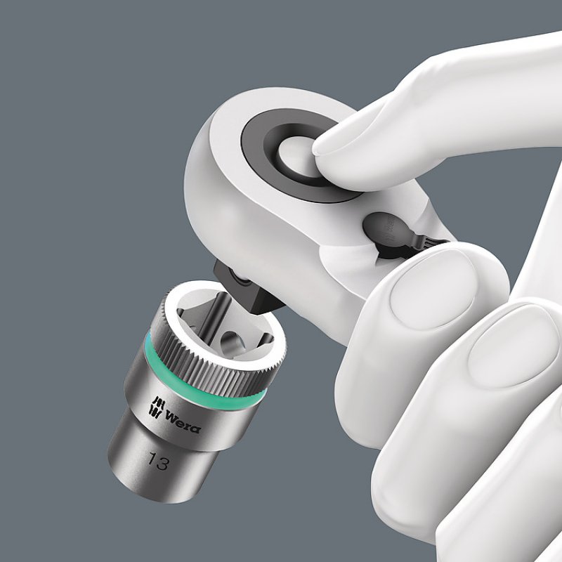 Wera compatible Metall Knarre Zyklop Set Hyb.  1/2"